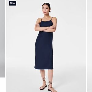 Carefree Crepe Reversible Slip Dress